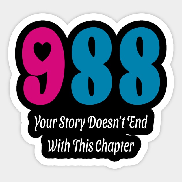 988 - Suicide Prevention Color Sticker by GosokanKelambu